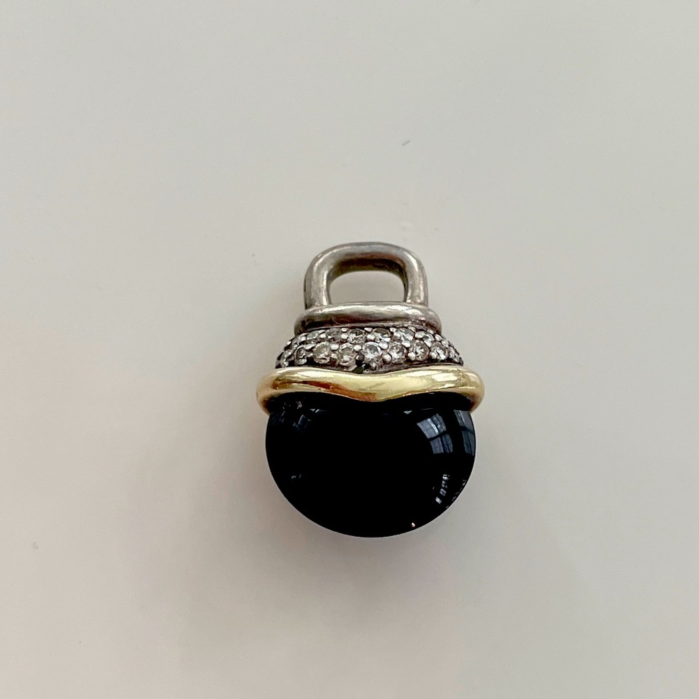 David Yurman Black and Gold Necklace